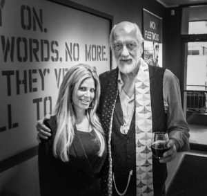 Allison Zucker-Perelman with Mick Fleetwood. 